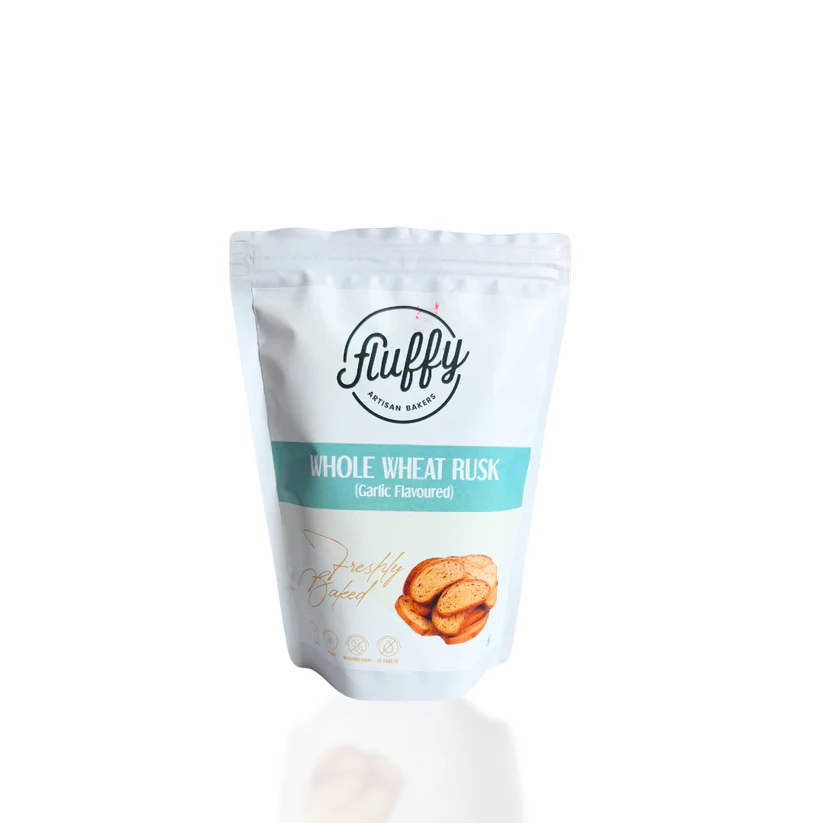 GF WHOLE WHEAT RUSK GARLIC FLV100G