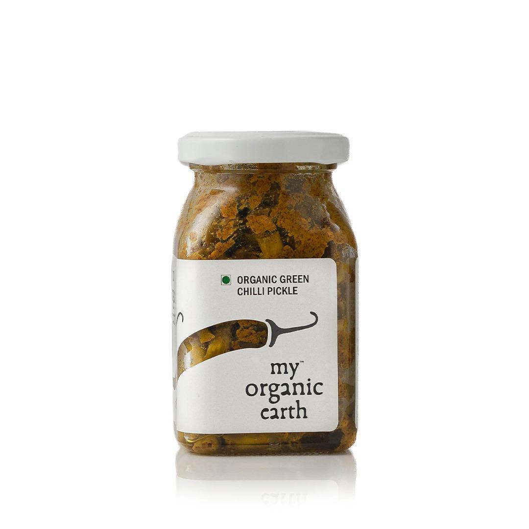 MY ORG EARTH GREEN CHILLI PICKLE 150G